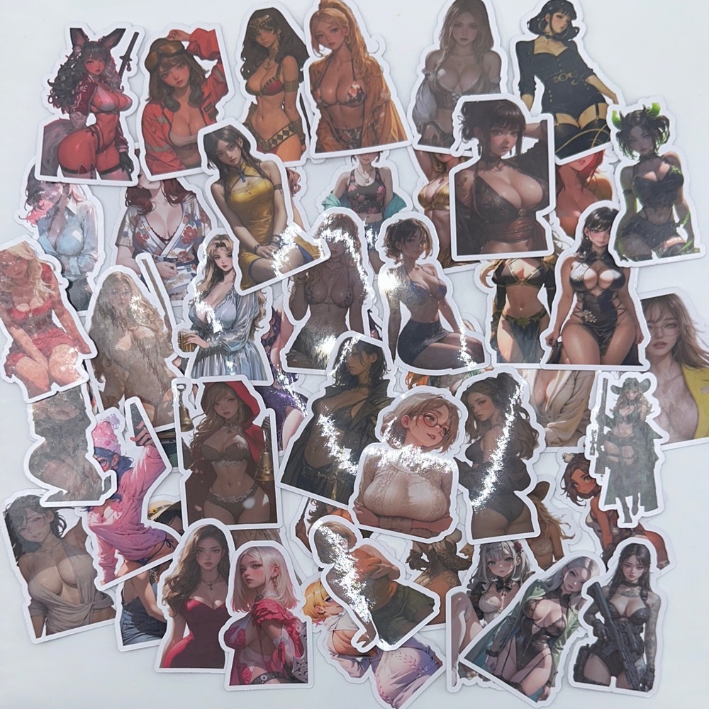 Anime Character Sticker Set